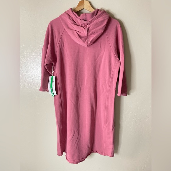 Pact Long Sleeve Pink Hoodie Dress - Picture 2 of 10